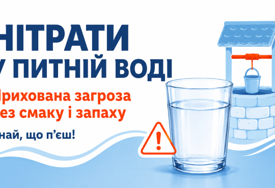 Нітрати у питній воді: прихована загроза без смаку й запаху