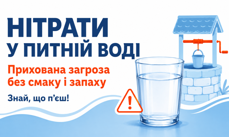Нітрати у питній воді: прихована загроза без смаку й запаху