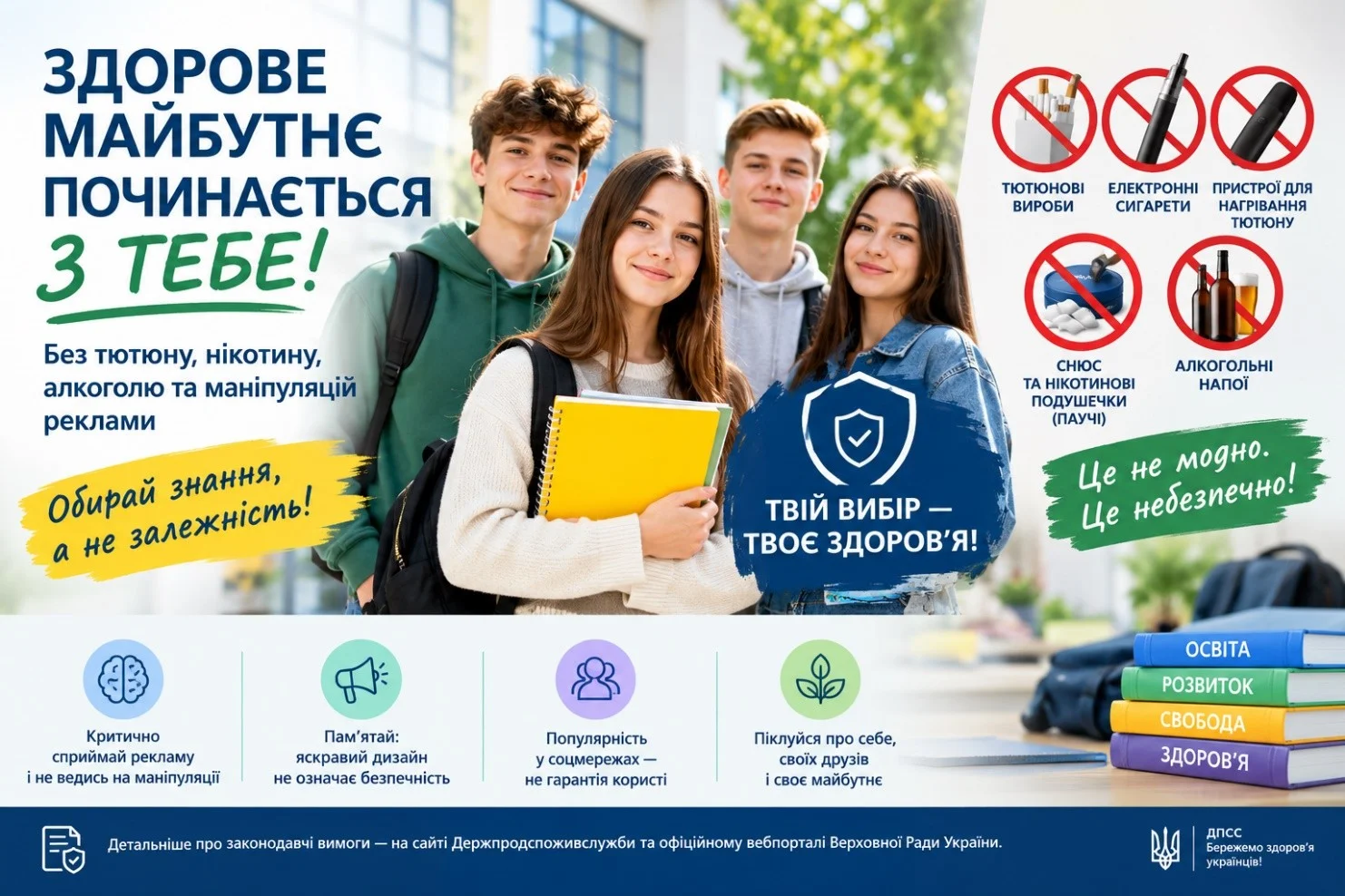 НІКОТИН — ЦЕ НЕ «ПРОСТО ЗВИЧКА»
